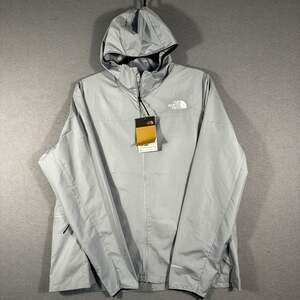 The North Face Fontanales Wind Jacket Womens XL Frost Grey Windwall NEW